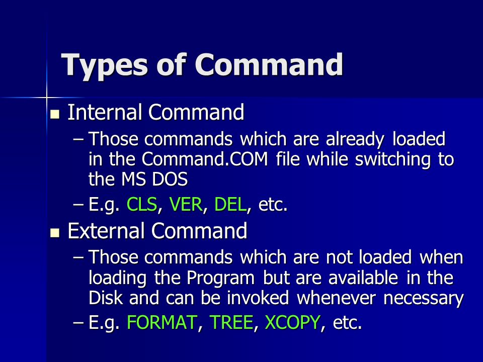 Microsoft DOS xcopy command